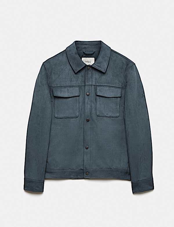 Faux Suede Overshirt - CA