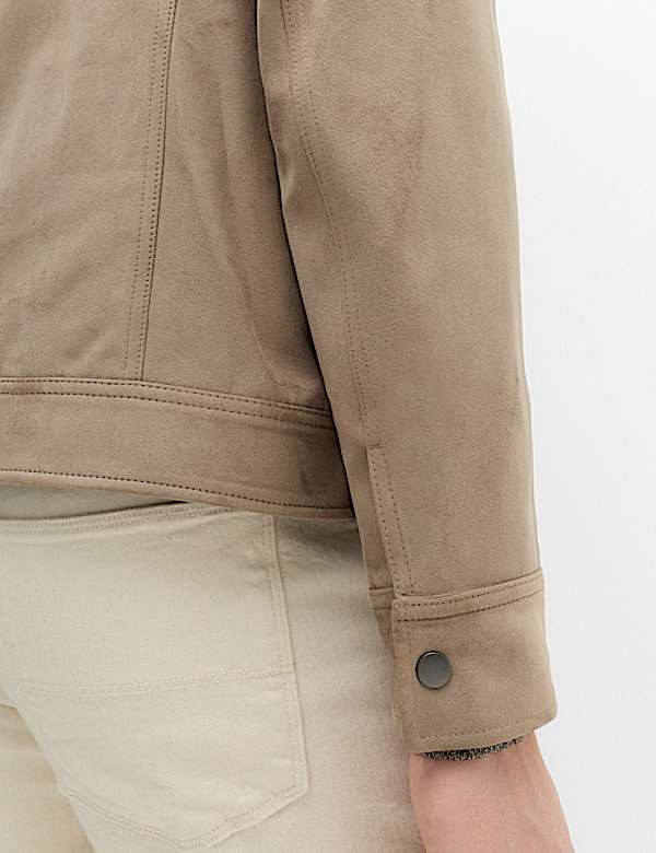 Faux Suede Overshirt