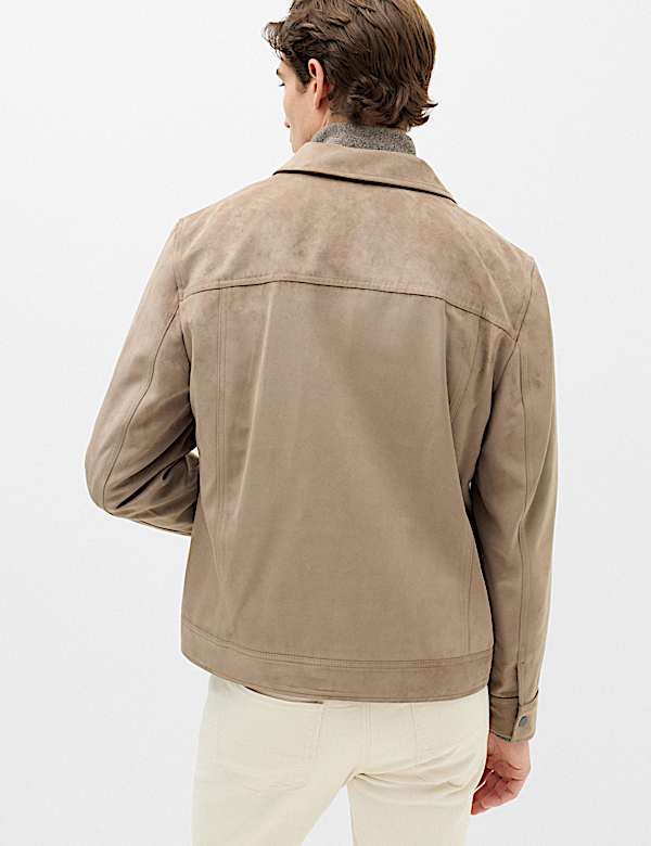 Faux Suede Overshirt