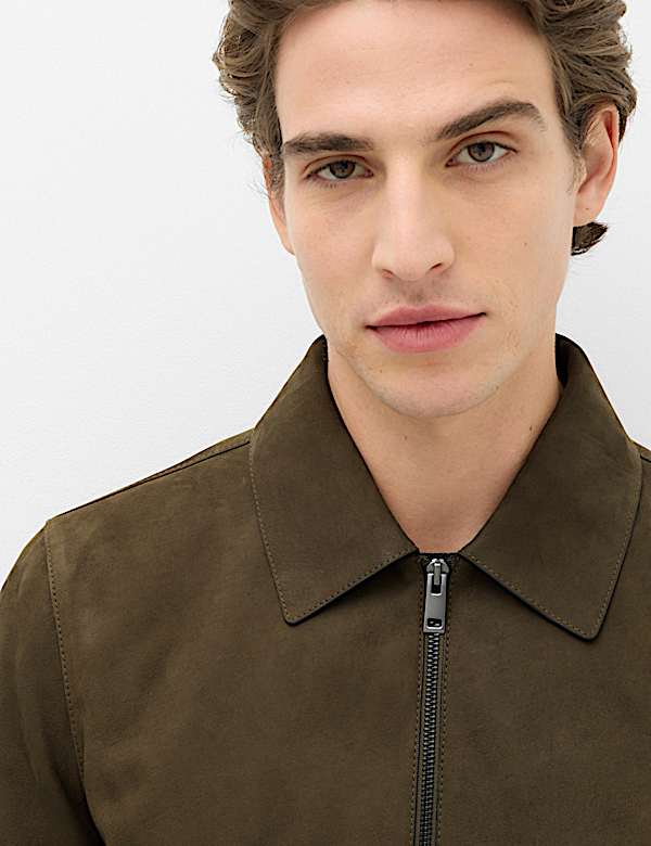 Chaqueta Harrington de piel - US