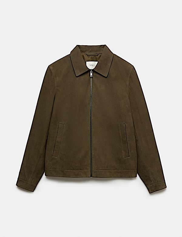 Chaqueta Harrington de piel - US
