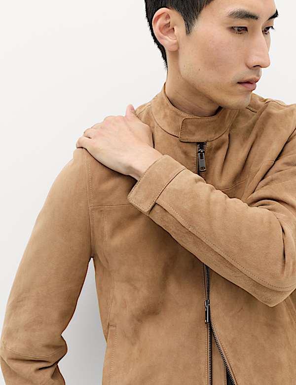 Suede Cafe Racer Jacket - UA