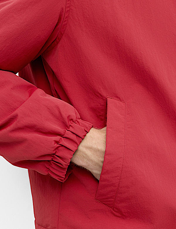 Zip Through Padded Harrington Jacket - GR