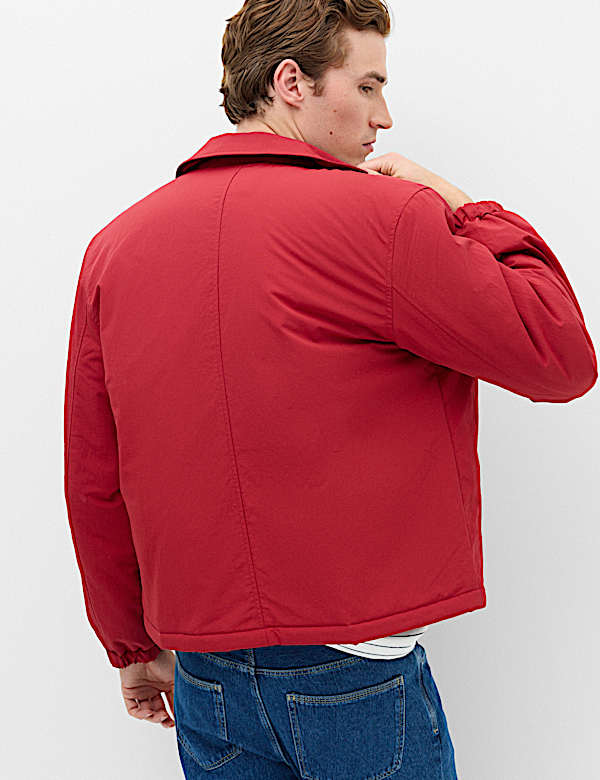 Zip Through Padded Harrington Jacket - GR