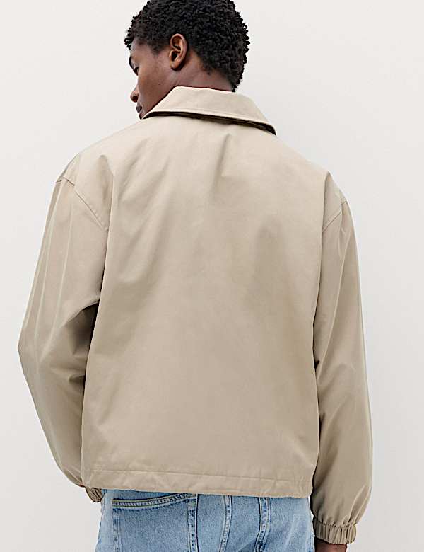 Cotton Blend Coach Jacket - KG