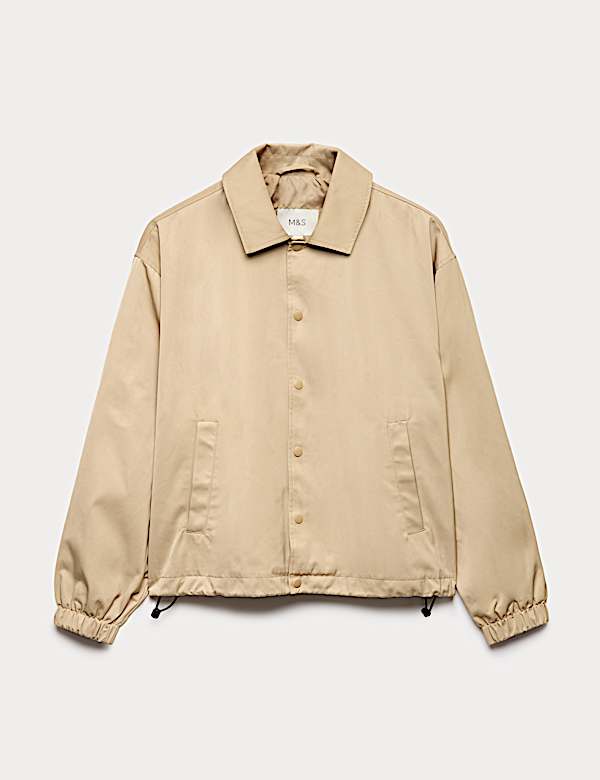 Cotton Blend Coach Jacket - KG