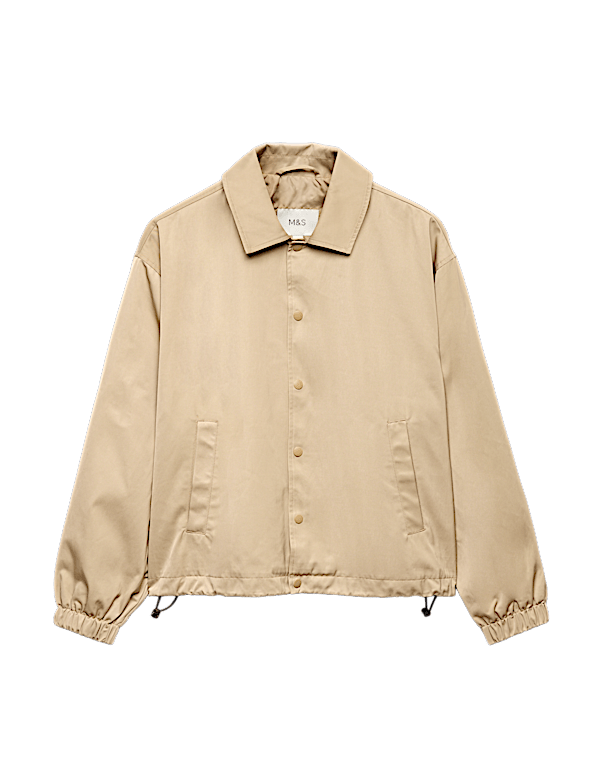 Cotton Blend Coach Jacket