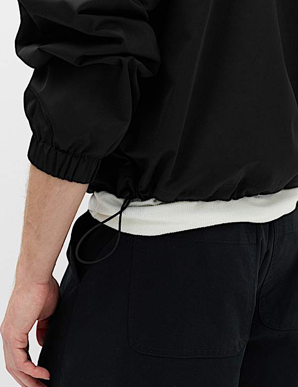 Veste de coach en coton m&eacute;lang&eacute; - FR