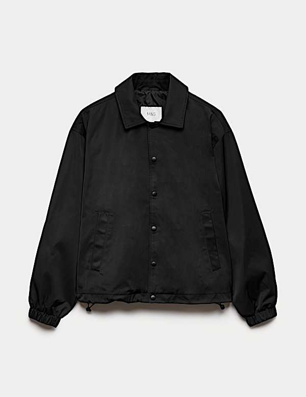 Veste de coach en coton m&eacute;lang&eacute; - FR
