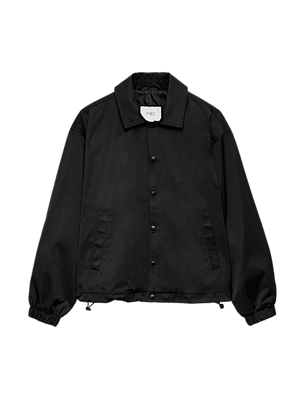 Cotton Blend Coach Jacket