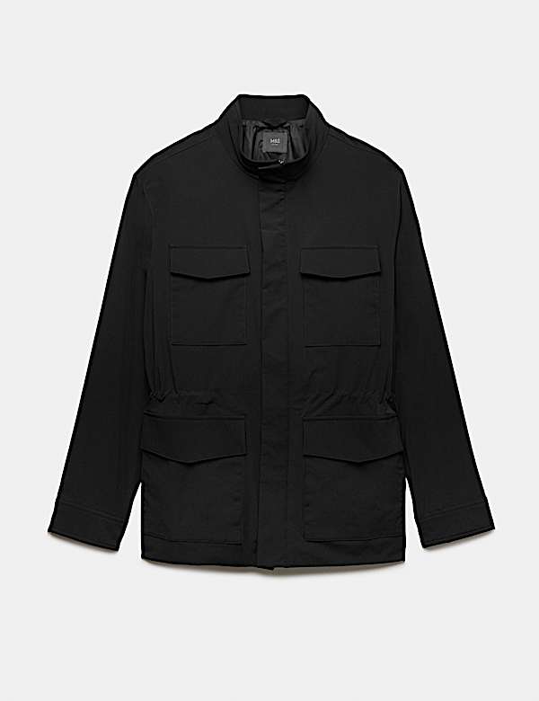 4 Pocket Funnel Neck Jacket - CA