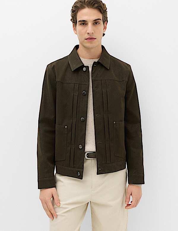 Faux Suede Utility Jacket