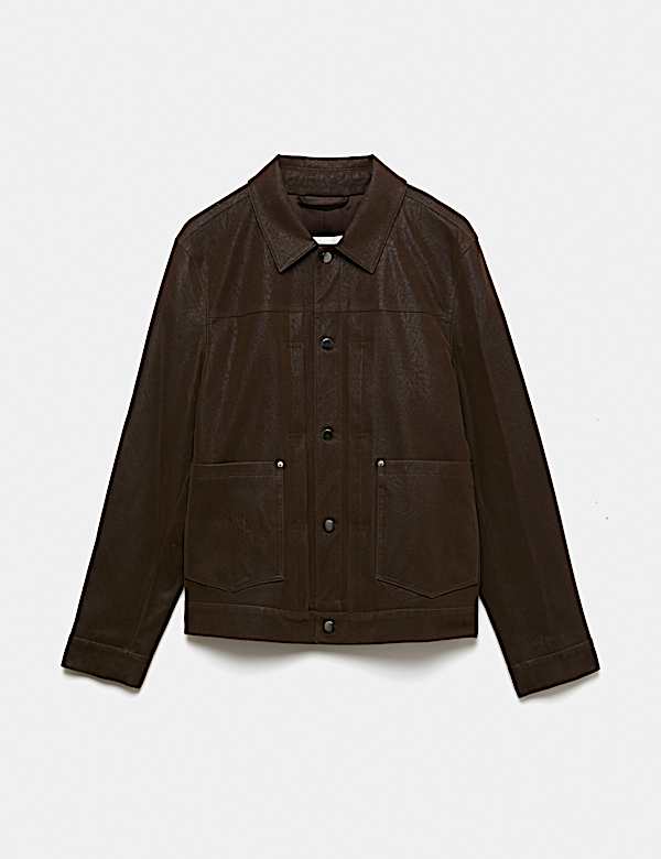 Faux Suede Utility Jacket - US