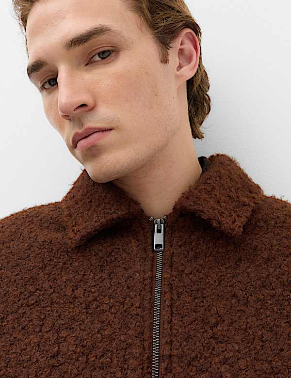 Boucl&eacute; Zip Through Jacket - RS