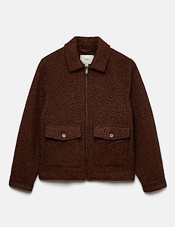 Boucl&eacute; Zip Through Jacket - RS