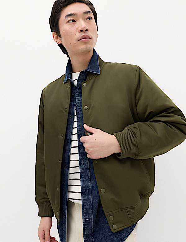Satin Bomber Jacket