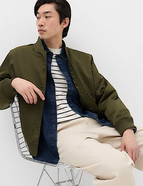Satin Bomber Jacket