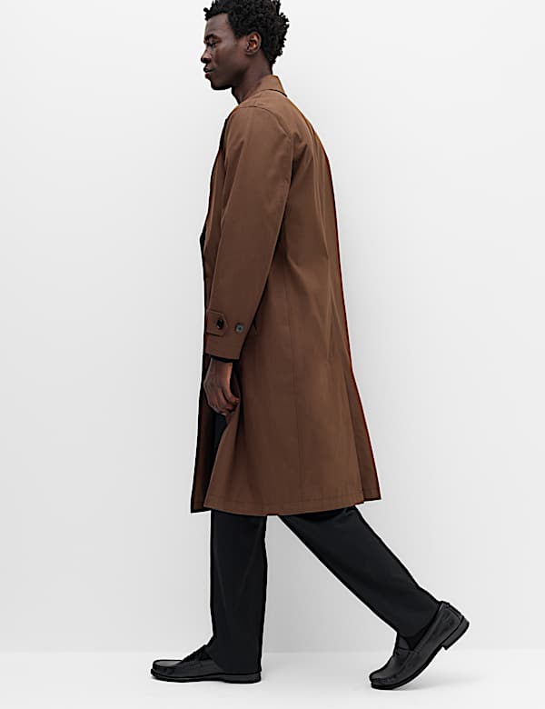 Pure Cotton Double Breasted Trench Coat - JE