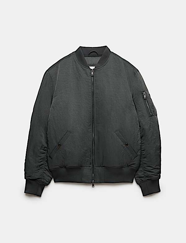 Textured Padded Bomber Jacket - VN