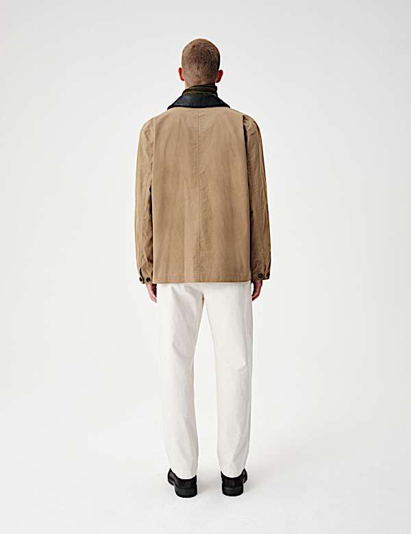 Funktionsjacke aus reinem Baumwollwachs - AT