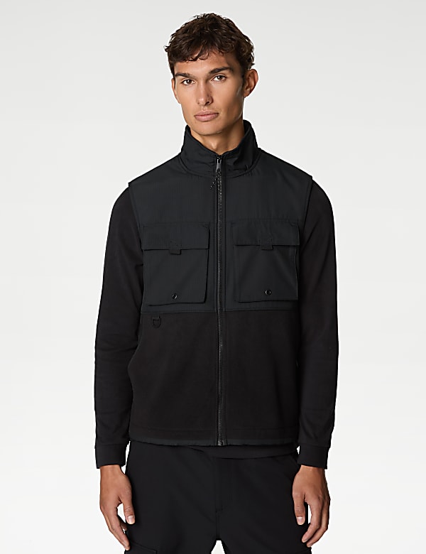 Veste sans manches en polaire indéchirable avec poches - LU
