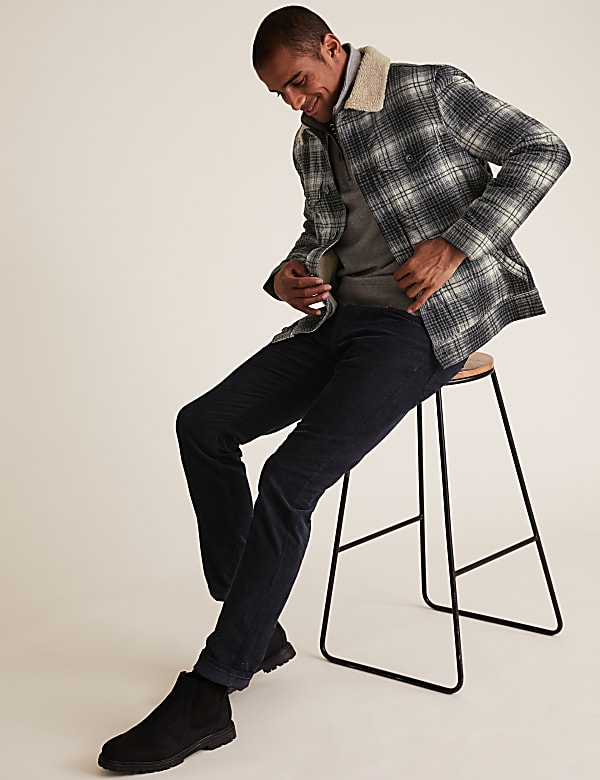 Borg Lined Wool Trucker