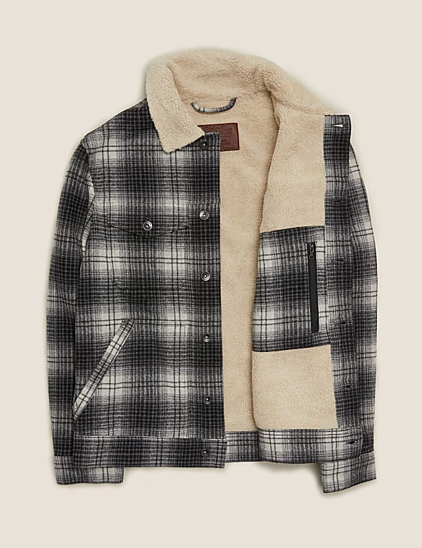 Borg Lined Wool Trucker