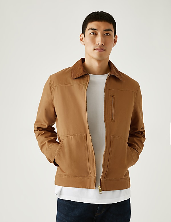 Buy Canvas Utility Jacket with Stormwear at Marks Spencer