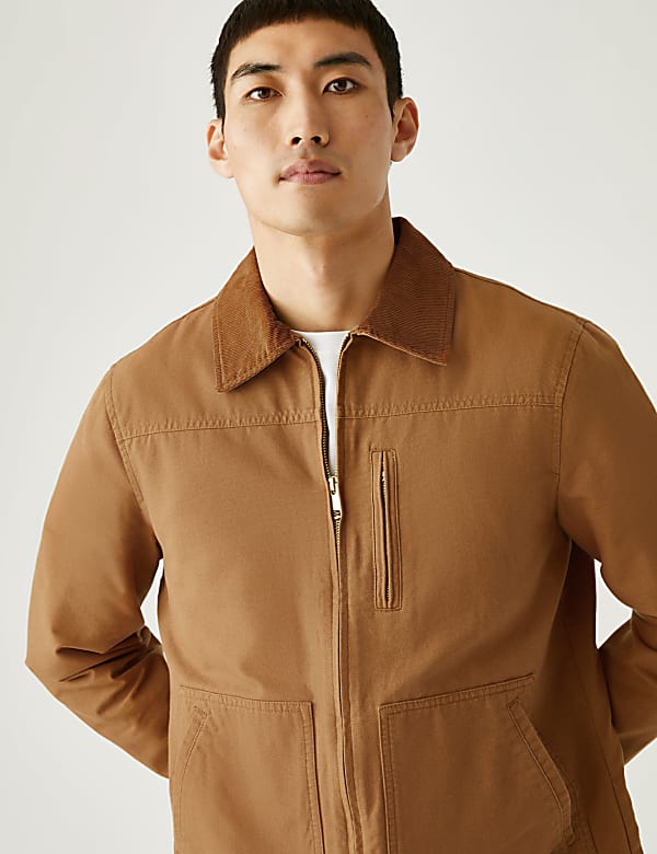 Buy Canvas Utility Jacket with Stormwear at Marks Spencer