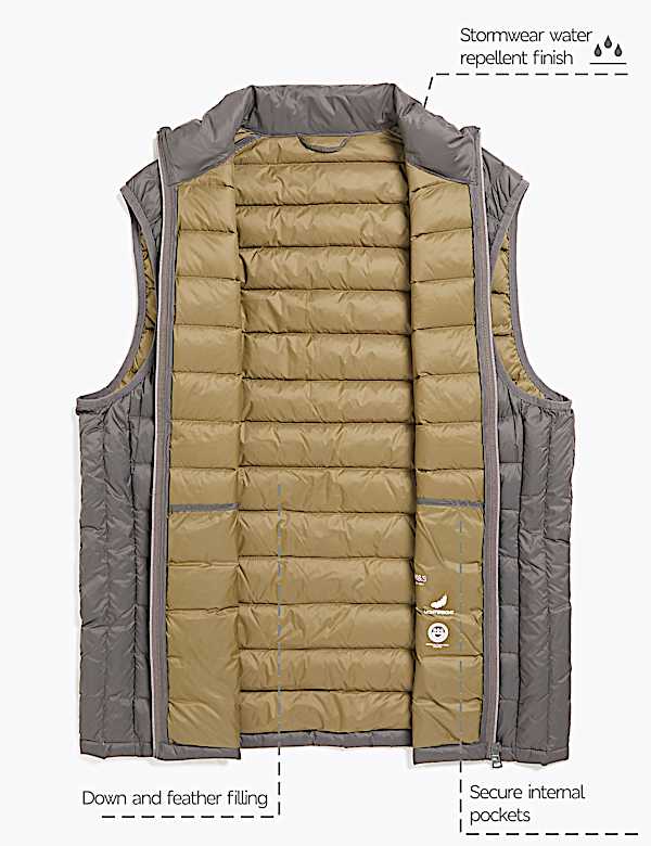 Feather & Down Padded Gilet Stormwear&trade;