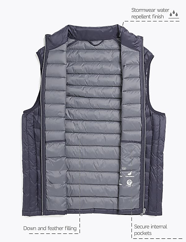 Feather & Down Padded Gilet Stormwear™