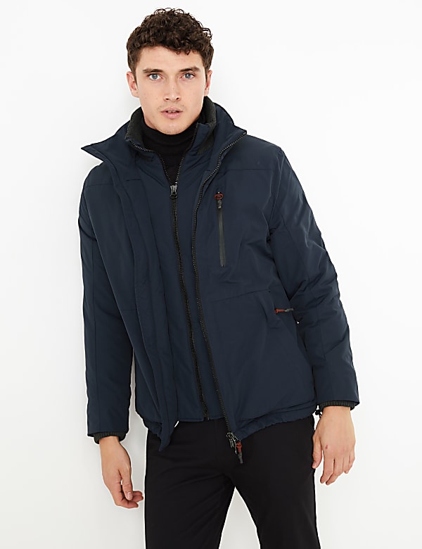 Double Collar Padded Jacket with Stormwear™