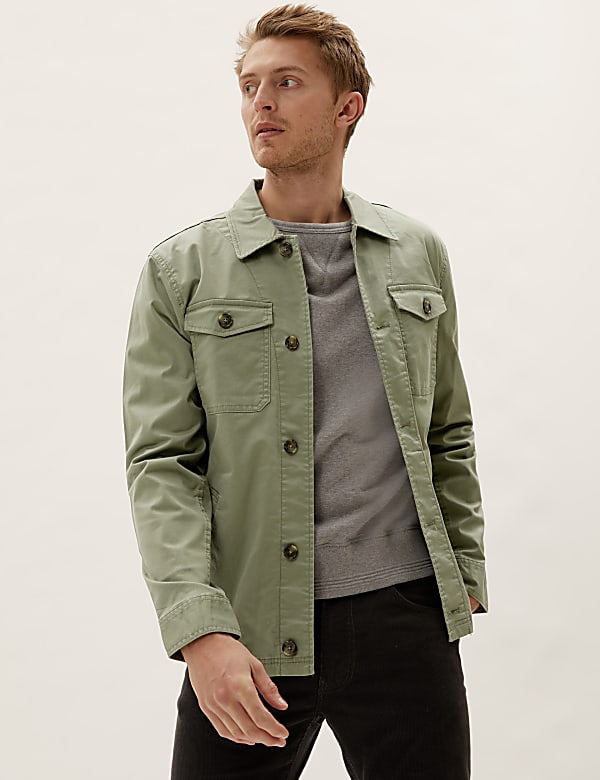 Cotton Regular Fit Shacket