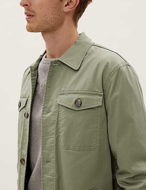 Cotton Regular Fit Shacket