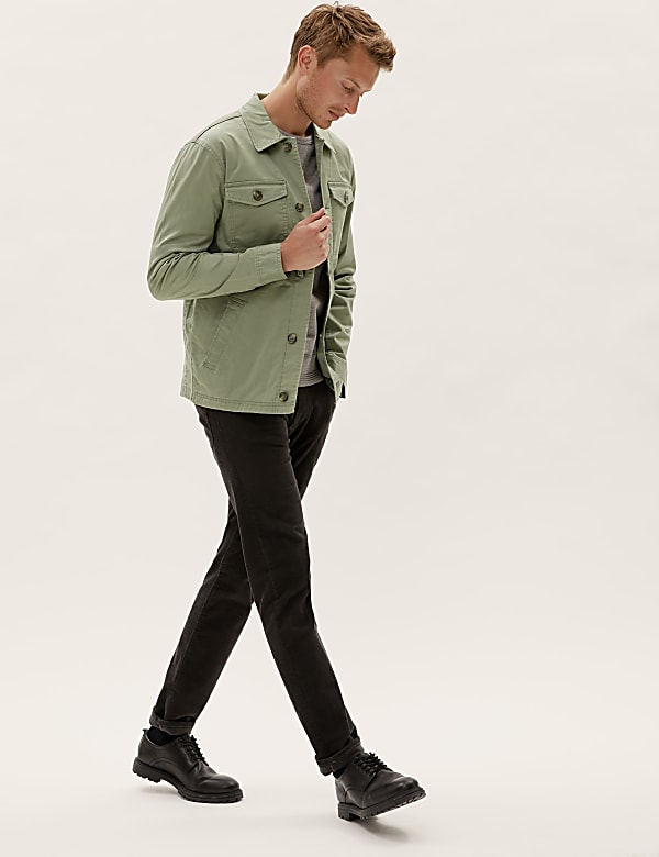 Cotton Regular Fit Shacket