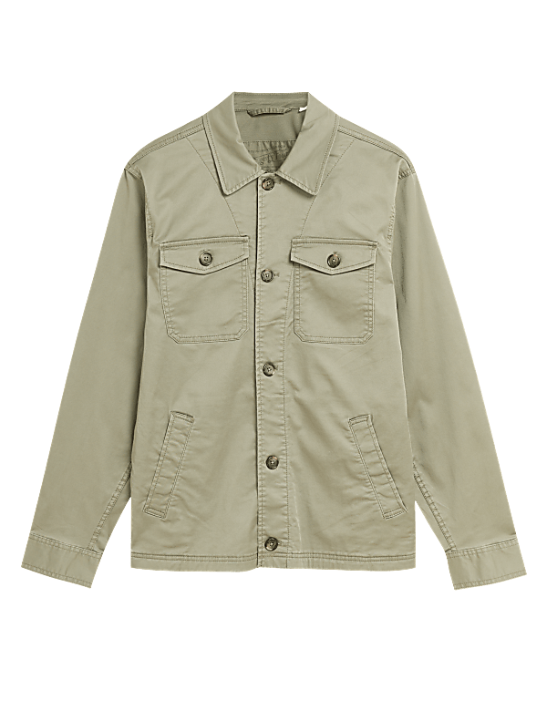 Cotton Regular Fit Shacket