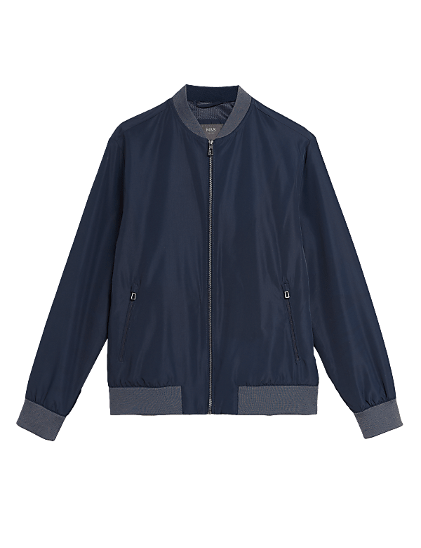 M and s bomber jacket top