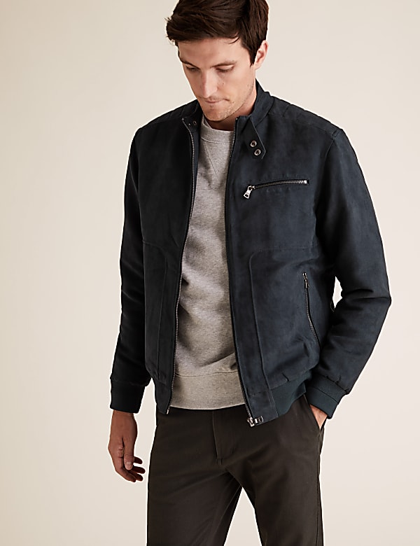 Marks and spencer faux suede jacket outlet