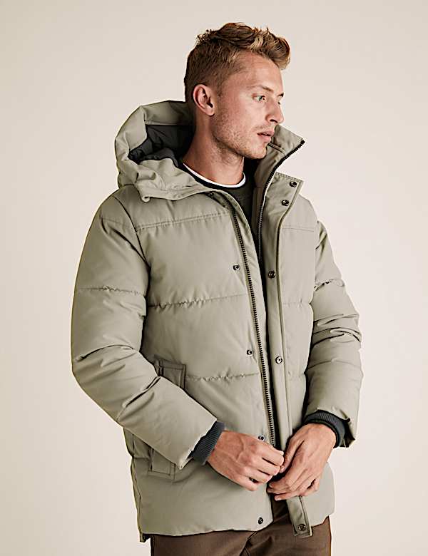 Hooded Puffer Jacket with Thermowarmth&trade;