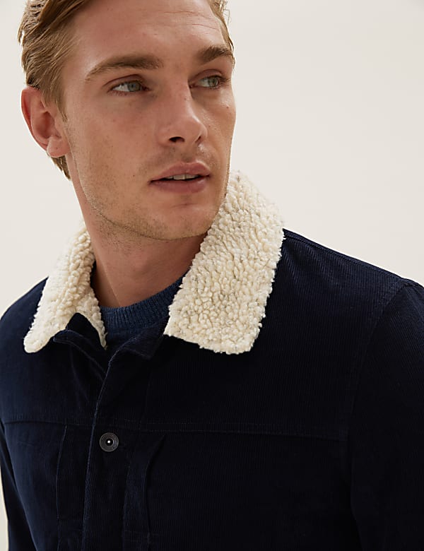 Pure Cotton Cord Trucker Jacket