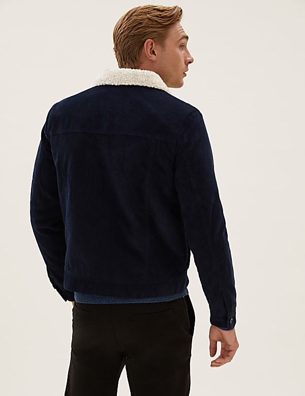 Pure Cotton Cord Trucker Jacket