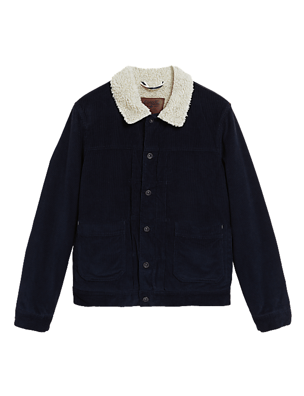 Pure Cotton Cord Trucker Jacket