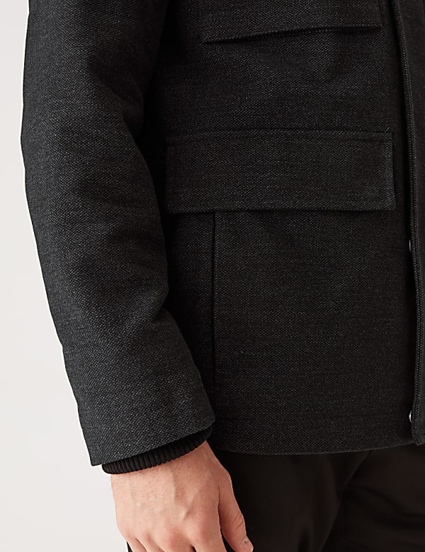 Buy Funnel Neck Moleskin Jacket at Marks Spencer