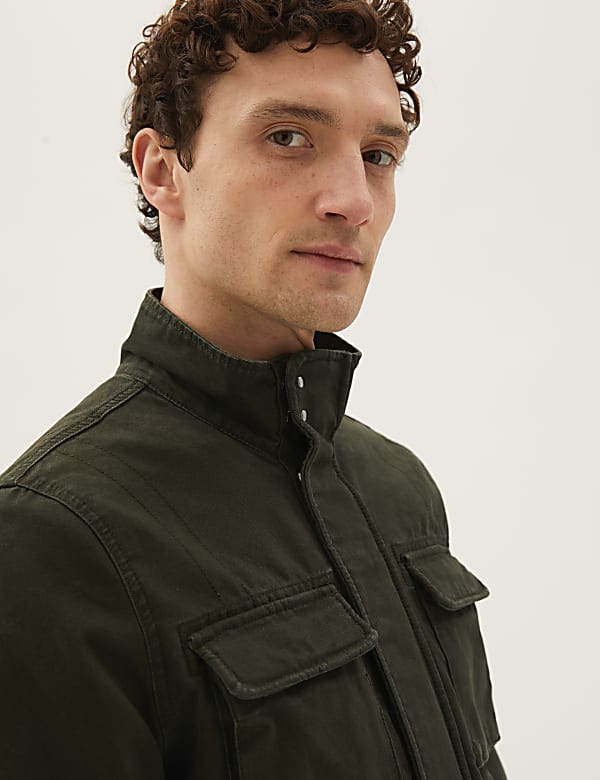Pure Cotton Utility Jacket