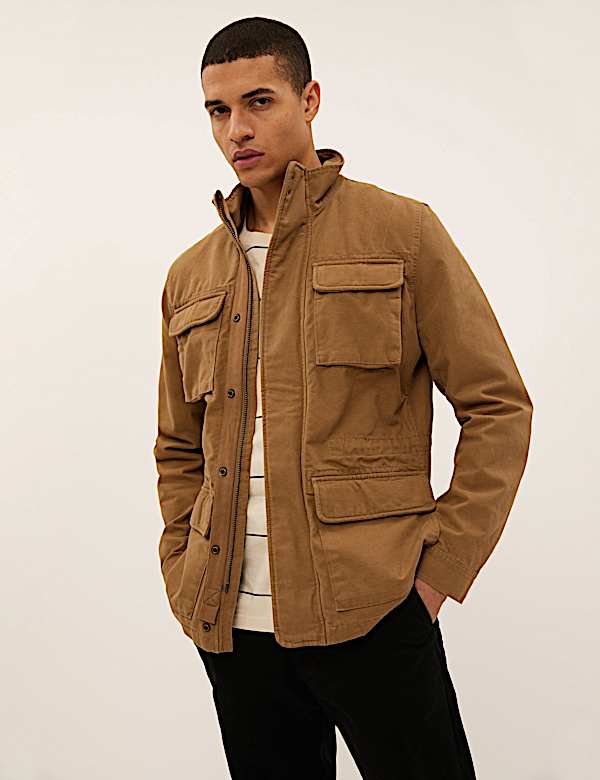 Pure Cotton Utility Jacket
