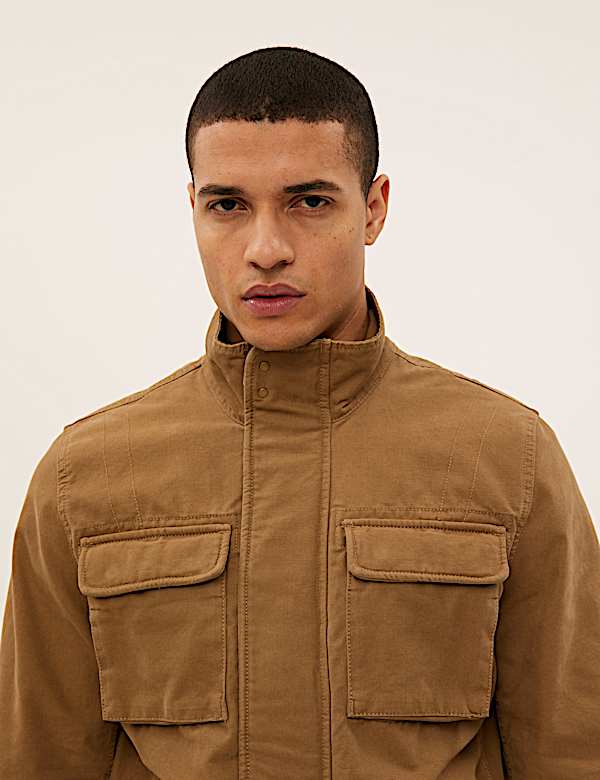 Pure Cotton Utility Jacket