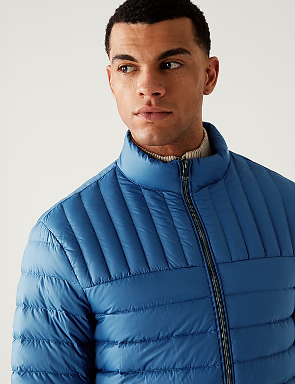 Pure Polyamide Plain High Neck Jacket