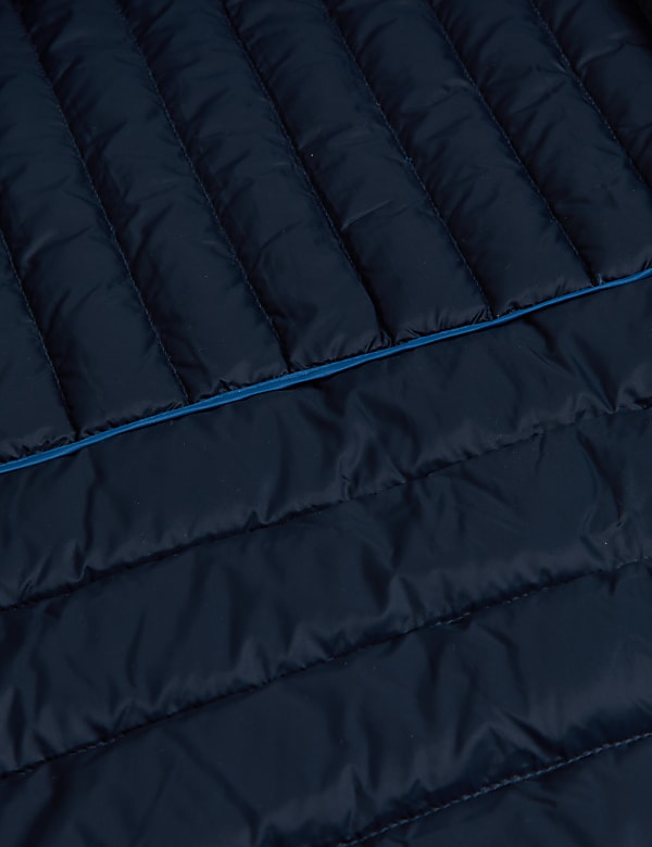 Pure Polyamide Plain High Neck Jacket