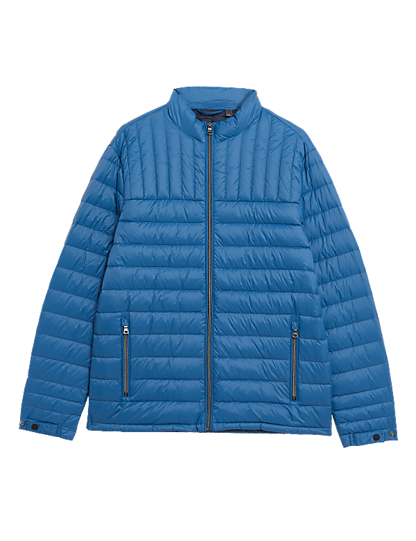 Pure Polyamide Plain High Neck Jacket