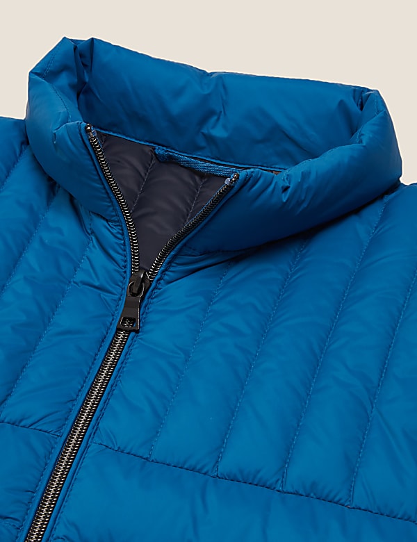 Pure Polyamide Plain High Neck Jacket